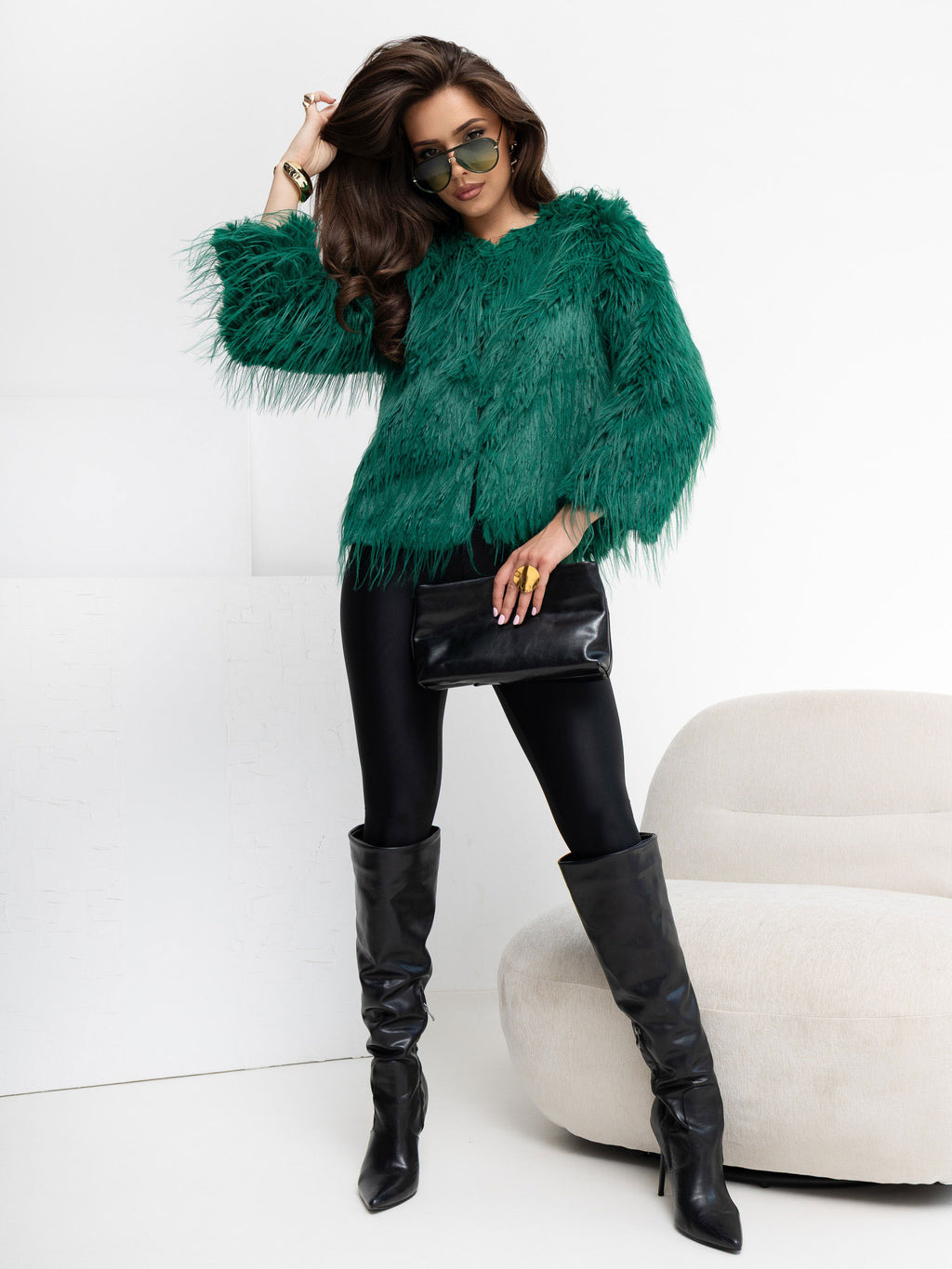 MELFIA NORA -Pelzjacke mit Futter