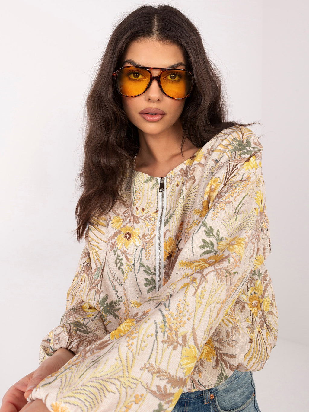 MELFIA Floral Bomber Jacket