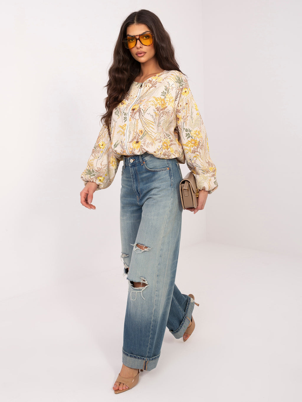 MELFIA Floral Bomber Jacket