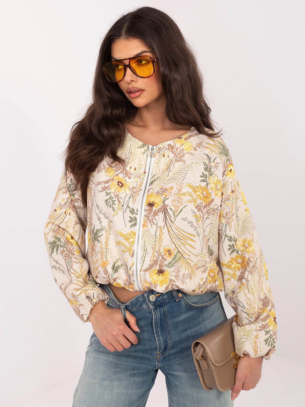 MELFIA Floral Bomber Jacket