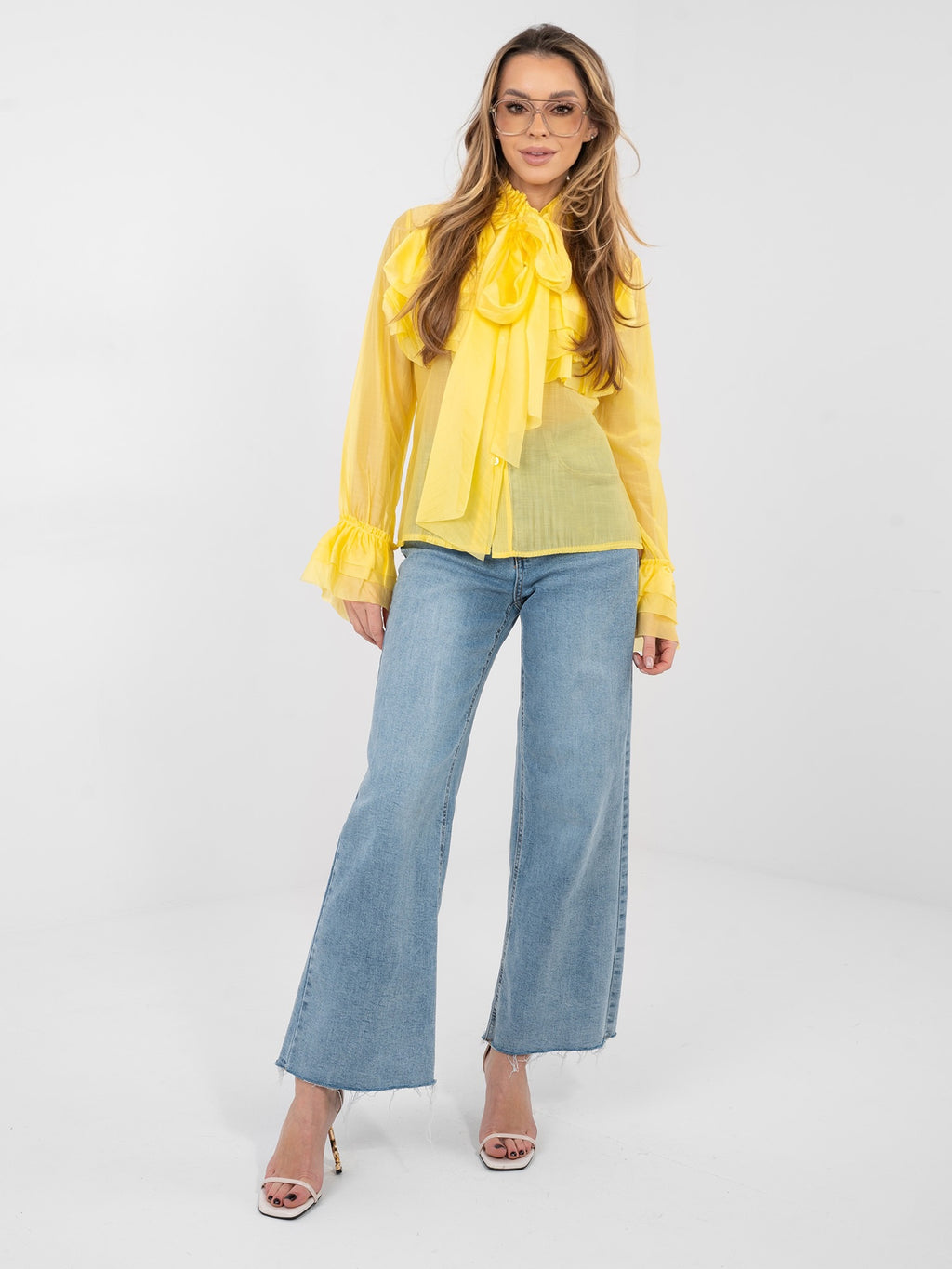 MELFIA Elegante Bluse mit Schleife